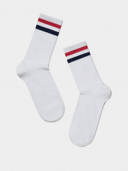 Шкарпетки та гольфи Conte Elegant модель 19С-65СП 157 білий-червоний — фото 3 - INTERTOP