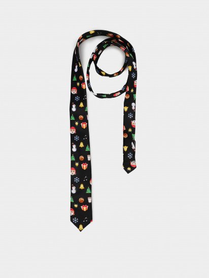 Краватка H&M модель 0451616_чорний комб. — фото - INTERTOP