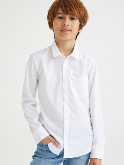 Рубашка H&M модель 0337777_білий — фото 3 - INTERTOP