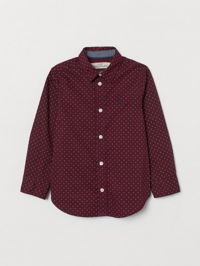Рубашка H&M модель 0742177_бордовий комб. — фото - INTERTOP