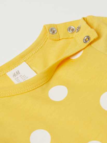 Сукня міні H&M модель 0778169_жовтий з білим — фото 3 - INTERTOP
