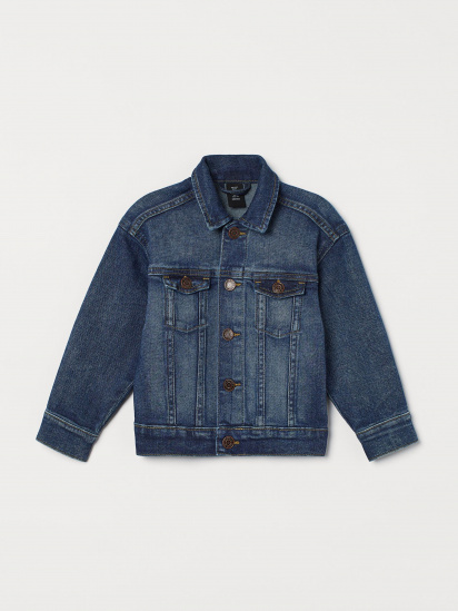 Джинсова куртка H&M модель 0926210_т.синій — фото - INTERTOP