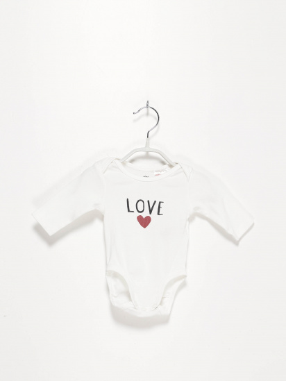 Боді для немовлят H&M модель 0814299_білий комб. — фото - INTERTOP