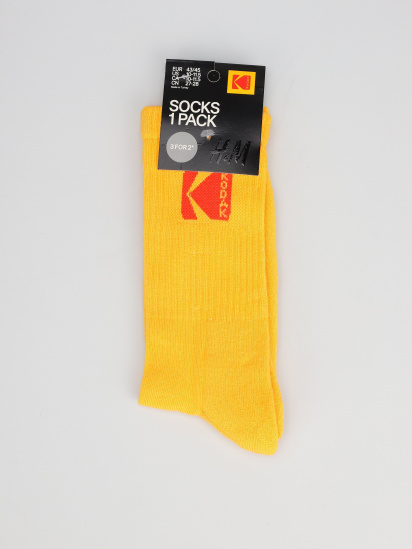 Шкарпетки та гольфи H&M модель 0706270_жовтий з червоним — фото - INTERTOP