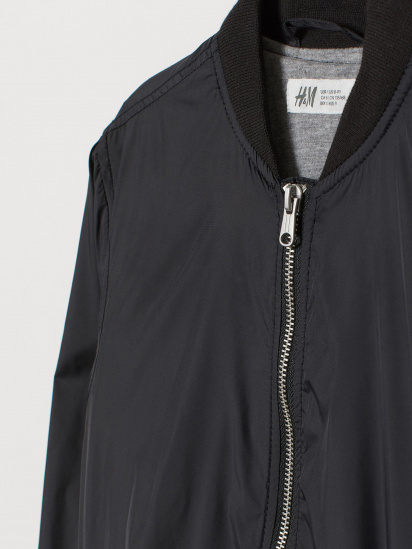 Демисезонная куртка H&M модель 0803565_чорний — фото - INTERTOP