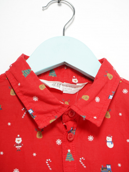 Рубашка H&M модель 0871892_червоний комб. — фото - INTERTOP