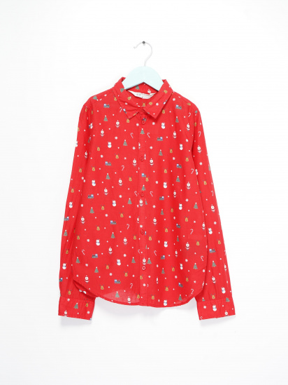 Рубашка H&M модель 0871892_червоний комб. — фото - INTERTOP