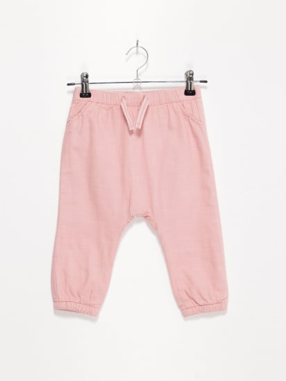 Штани повсякденні H&M модель 0394524_рожевий — фото - INTERTOP