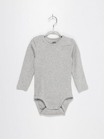 Боди для младенцев H&M модель 0533022_сірий — фото - INTERTOP