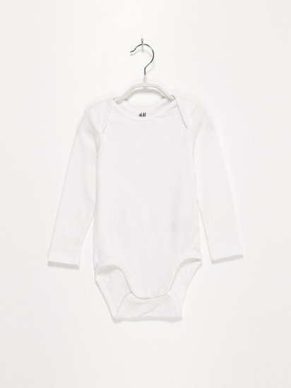 Боди для младенцев H&M модель 0533261_білий — фото - INTERTOP