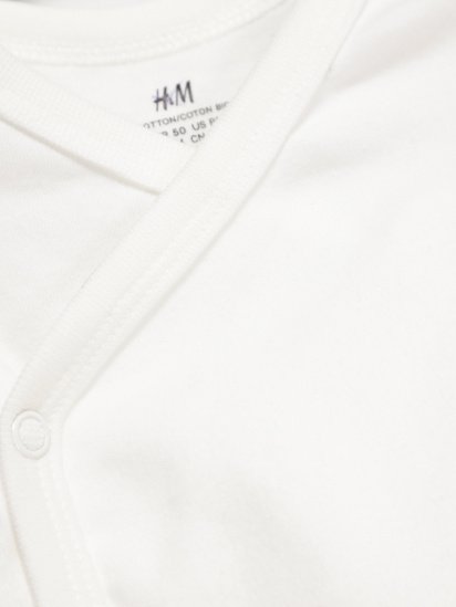 Боди для младенцев H&M модель 0624443_білий — фото - INTERTOP