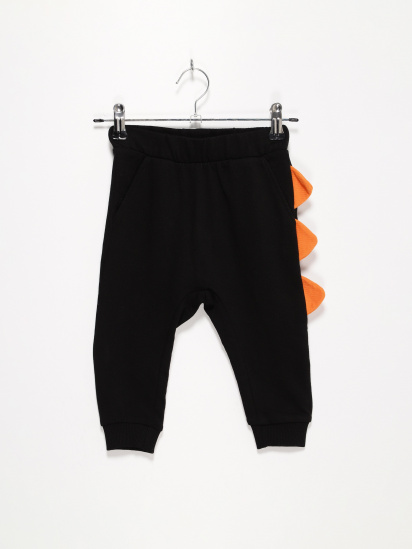 Штаны спортивные H&M модель 0767256_чорний з помаранчевим — фото - INTERTOP