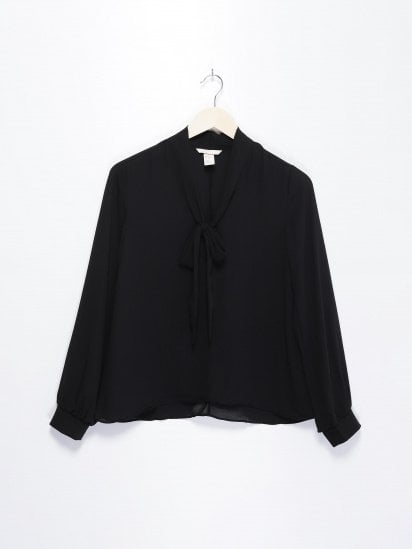 Блуза H&M модель 0401479_чорний — фото - INTERTOP