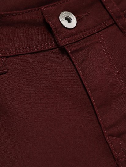 Штани повсякденні H&M модель 0412707_бордовий — фото - INTERTOP