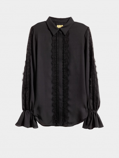 Блуза H&M модель 0437741_чорний — фото - INTERTOP