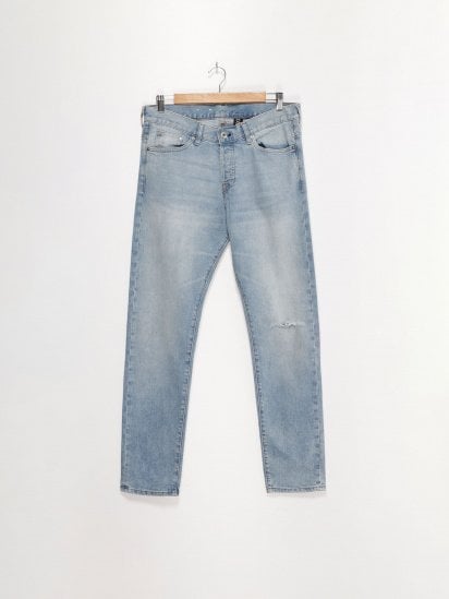 Прямые джинсы H&M модель 0449897_с.синій — фото - INTERTOP
