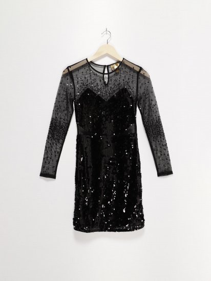 Платье мини H&M модель 0454219_чорний — фото - INTERTOP
