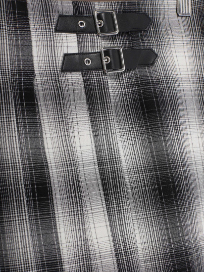 Юбка мини H&M модель 0496573_сірий комб. — фото - INTERTOP