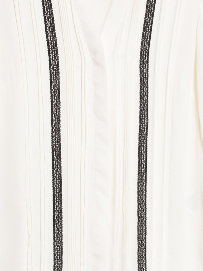 Блуза H&M модель 0502656_молочний з чорним — фото - INTERTOP