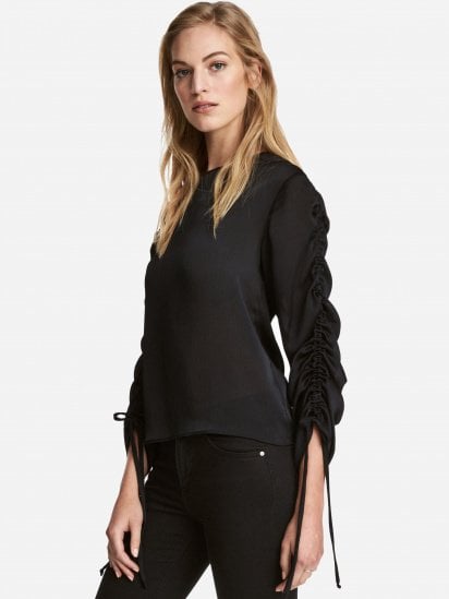 Блуза H&M модель 0510556_чорний — фото - INTERTOP