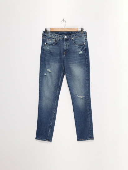 Прямые джинсы H&M модель 0607310_т.синій — фото - INTERTOP