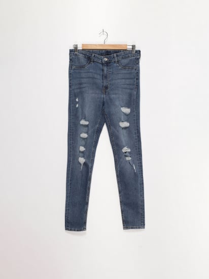 Прямые джинсы H&M модель 0621381_т.синій — фото - INTERTOP