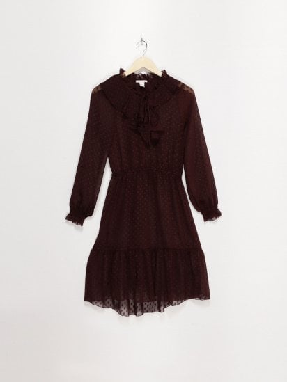 Платье мини H&M модель 0671502_т.бордовий — фото - INTERTOP