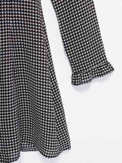 Платье мини H&M модель 0733361_чорний з білим — фото - INTERTOP