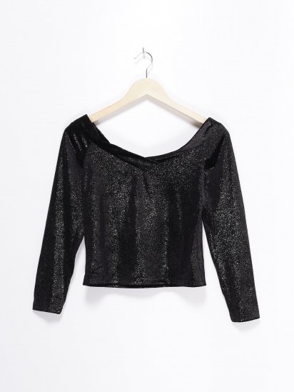 Блуза H&M модель 0748569_чорний комб. — фото - INTERTOP