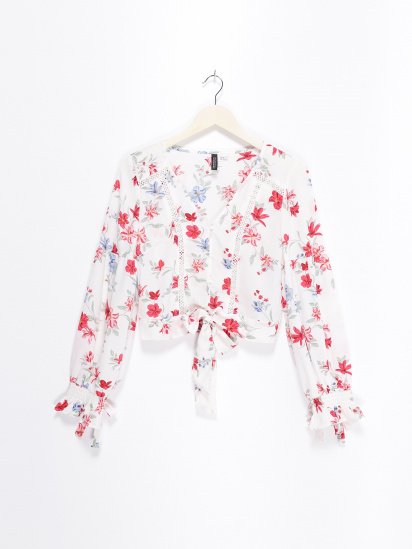 Блуза H&M модель 0752373_білий комб. — фото - INTERTOP