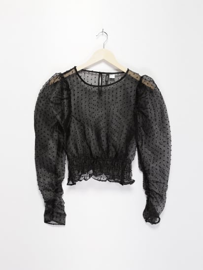 Блуза H&M модель 08884552_чорний — фото - INTERTOP