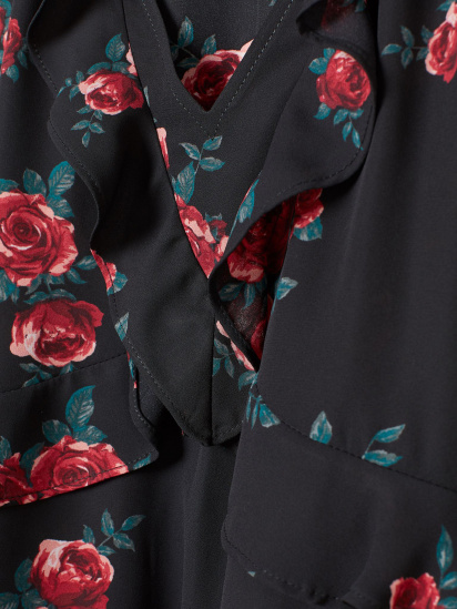 Блуза H&M модель 0761665_чорний комб. — фото - INTERTOP