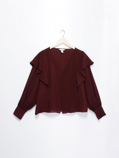 Блуза H&M модель 0923755_т.бордовий — фото - INTERTOP