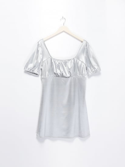 Платье мини H&M модель 09433472_сірий — фото - INTERTOP