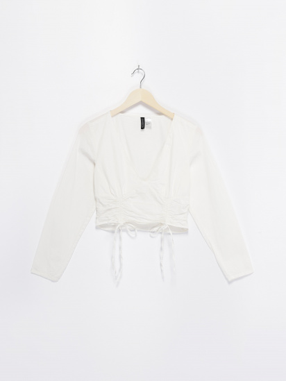 Блуза H&M модель 0968541_білий — фото - INTERTOP