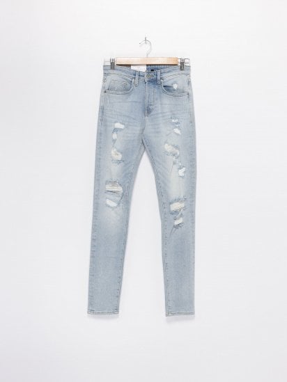 Прямые джинсы H&M модель 0427159_с.синій — фото - INTERTOP