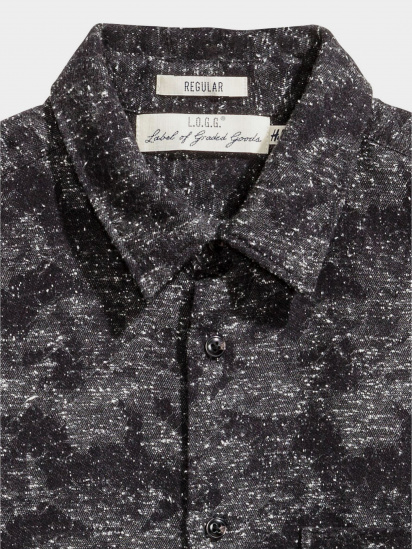 Рубашка H&M модель 0454588_чорний комб. — фото - INTERTOP