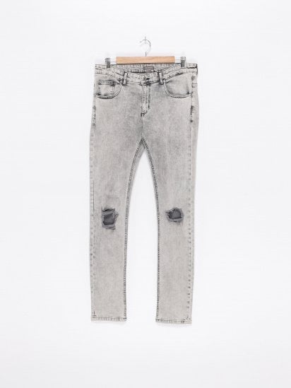 Прямые джинсы H&M модель 0484911_с.сірий — фото - INTERTOP