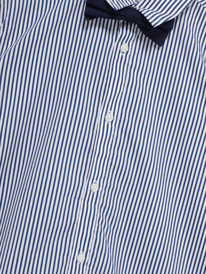 Рубашка H&M модель 05791651_білий з т.синім — фото - INTERTOP