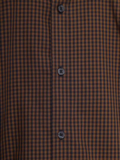 Рубашка H&M модель 0781758_коричневий з т.синім — фото - INTERTOP