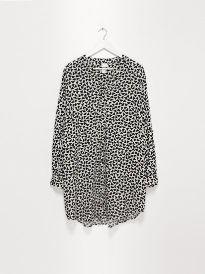 Сукня міді H&M модель 0874587_білий з чорним — фото - INTERTOP