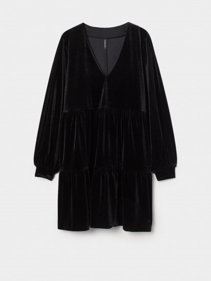 Платье миди H&M модель 0886566_чорний — фото - INTERTOP