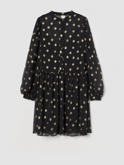 Сукня міді H&M модель 0908729_чорний з золотим — фото - INTERTOP