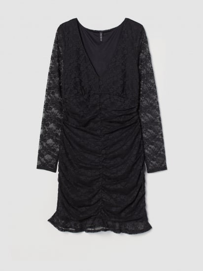 Платье миди H&M модель 0919040_чорний — фото - INTERTOP
