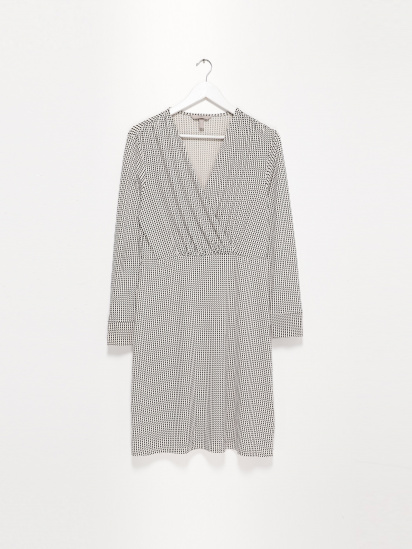 Платье миди H&M модель 0923522_білий з чорним — фото - INTERTOP