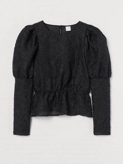 Блуза H&M модель 0923710_чорний — фото - INTERTOP