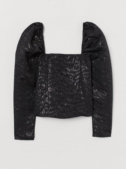 Блуза H&M модель 0927224_чорний — фото - INTERTOP