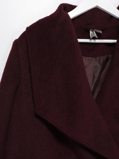 Пальто H&M модель 0300908_бордовий — фото - INTERTOP
