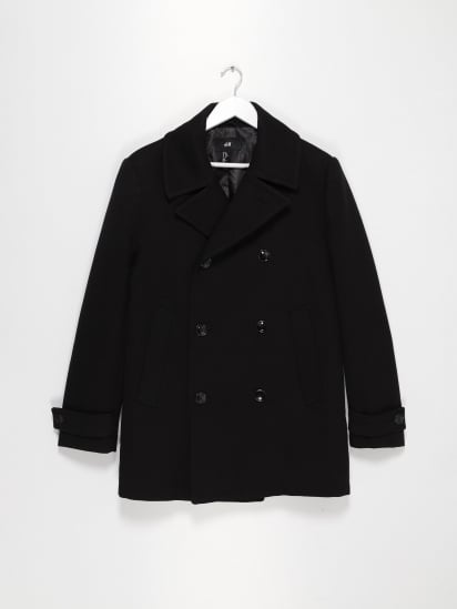 Пальто H&M модель 0303407_чорний — фото - INTERTOP