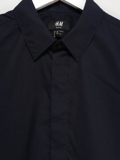 Сорочка з довгим рукавом H&M модель 0450996_т.синій — фото 2 - INTERTOP
